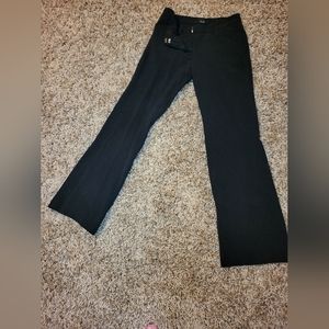 -Black flare leg trousers- size Medium